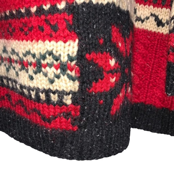 Jones New York - vintage patchwork knit sweater, thick wool, slightly baggy - Picture 5 of 7